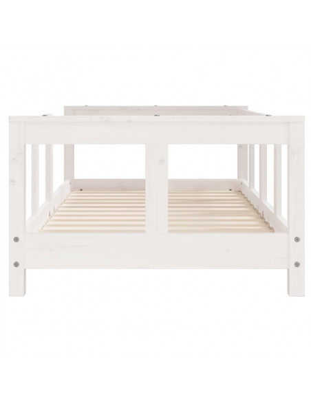 Giroletto per Bambini Bianco 70x140cm in Legno Massello di Pino
