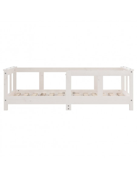 Giroletto per Bambini Bianco 70x140cm in Legno Massello di Pino