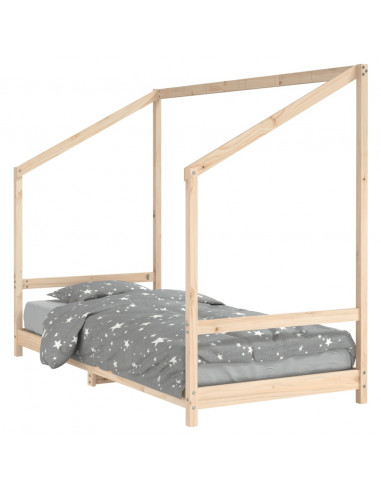 Giroletto per Bambini 90x190 cm in Legno Massello di Pino