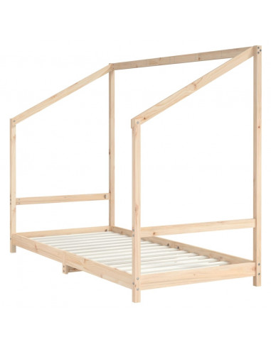 Giroletto per Bambini 90x190 cm in Legno Massello di Pino