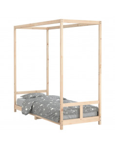 Giroletto per Bambini 80x200 cm in Legno Massello di Pino 2