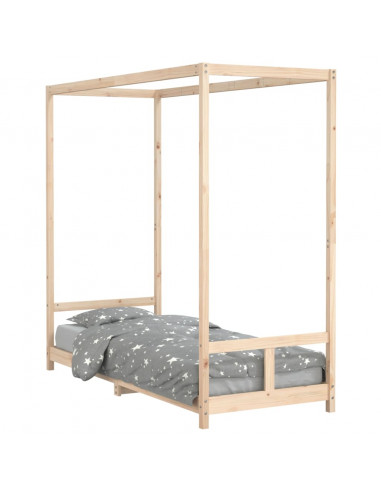 Giroletto per Bambini 80x200 cm in Legno Massello di Pino