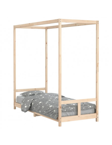 Giroletto per Bambini 80x200 cm in Legno Massello di Pino