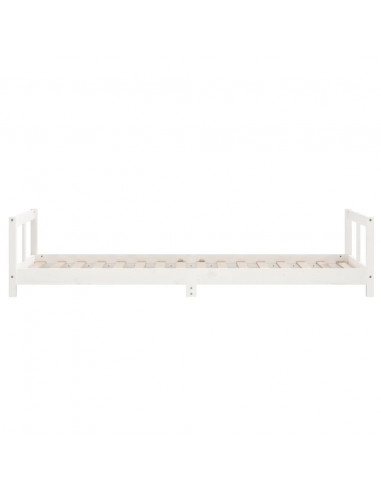 Giroletto per Bambini Bianco 90x200cm in Legno Massello di Pino