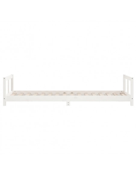 Giroletto per Bambini Bianco 90x200cm in Legno Massello di Pino