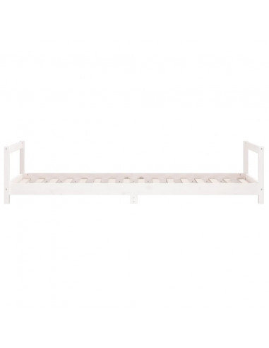 Giroletto per Bambini Bianco 90x200cm in Legno Massello di Pino