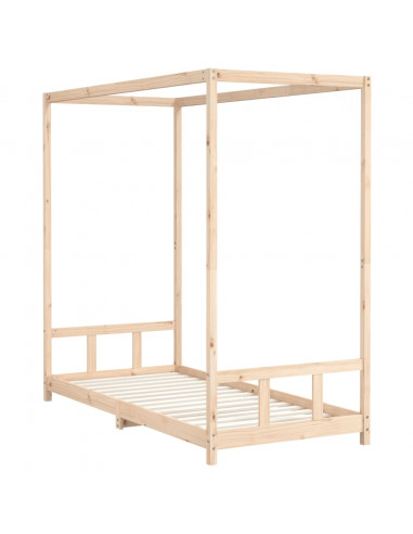 Giroletto per Bambini 90x200 cm in Legno Massello di Pino