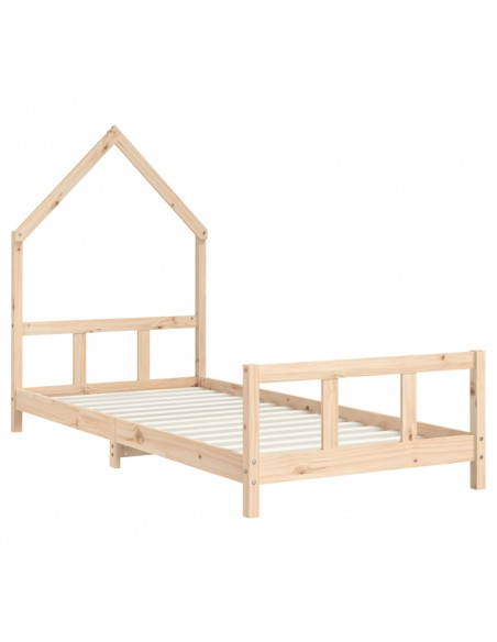 Giroletto per Bambini 90x190 cm in Legno Massello di Pino