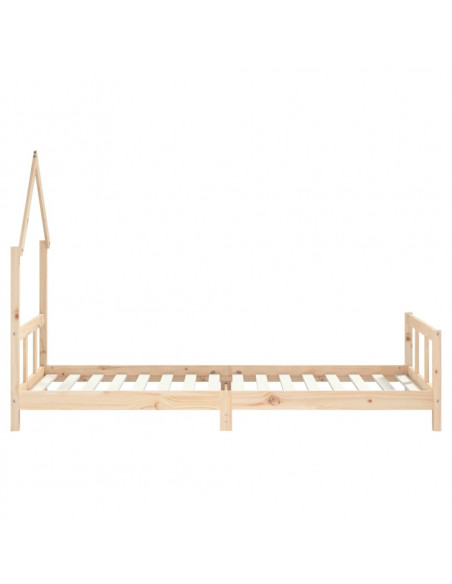 Giroletto per Bambini 90x200 cm in Legno Massello di Pino
