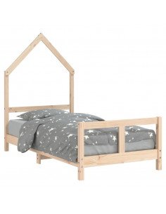 Giroletto per Bambini 80x160 cm in Legno Massello di Pino 2