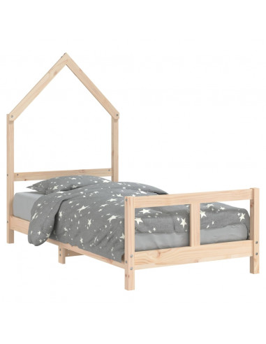 Giroletto per Bambini 80x160 cm in Legno Massello di Pino