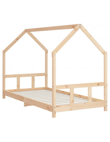 Giroletto per Bambini 90x200 cm in Legno Massello di Pino