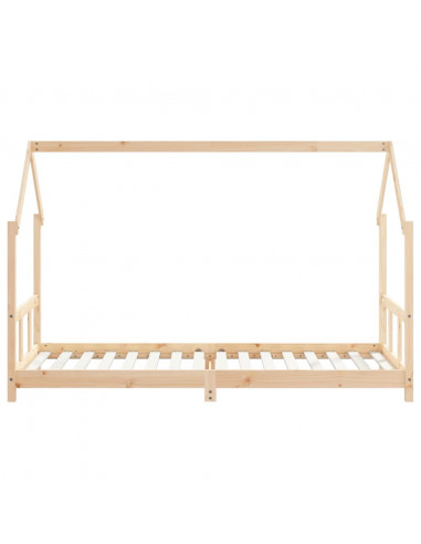 Giroletto per Bambini 90x200 cm in Legno Massello di Pino