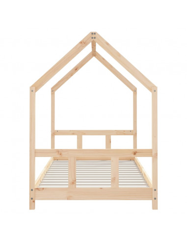 Giroletto per Bambini 90x200 cm in Legno Massello di Pino