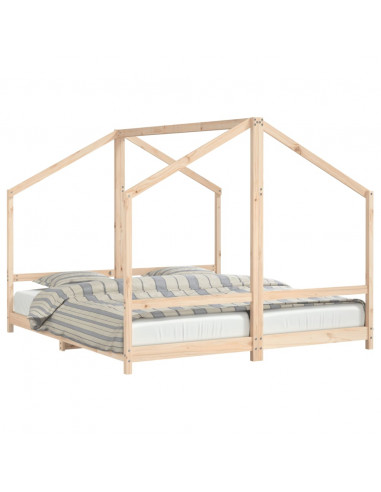 Giroletto per Bambini 2x(90x200) cm in Legno Massello di Pino