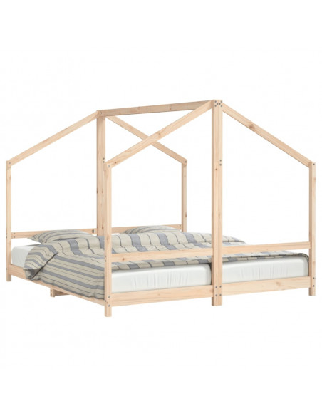 Giroletto per Bambini 2x(90x200) cm in Legno Massello di Pino