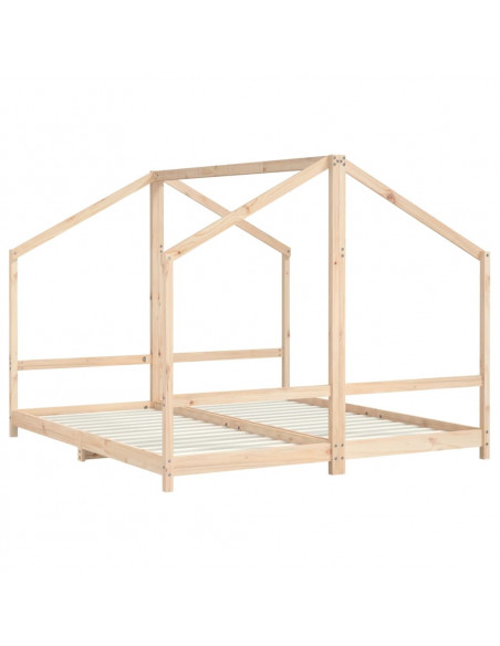 Giroletto per Bambini 2x(90x200) cm in Legno Massello di Pino