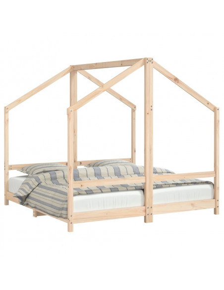 Giroletto per Bambini 2x(80x160) cm in Legno Massello di Pino