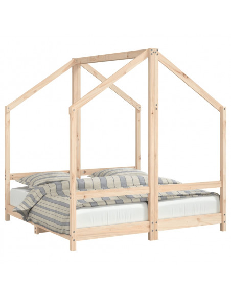 Giroletto per Bambini 2x(70x140) cm in Legno Massello di Pino