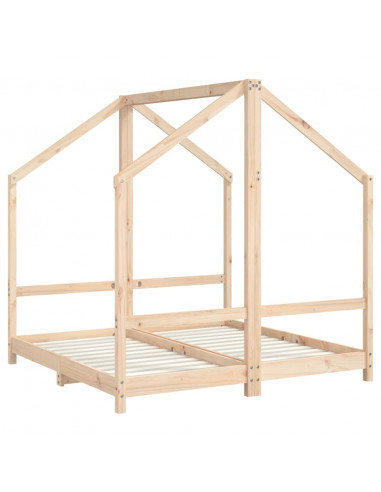 Giroletto per Bambini 2x(70x140) cm in Legno Massello di Pino