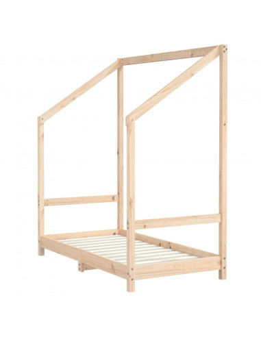 Giroletto per Bambini 2x(70x140) cm in Legno Massello di Pino