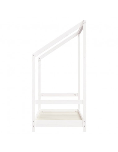 Giroletto per Bambini Bianco 2x(70x140)cm Legno Massello Pino