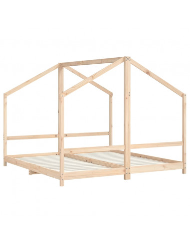 Giroletto per Bambini 2x(90x190) cm in Legno Massello di Pino