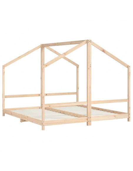 Giroletto per Bambini 2x(90x190) cm in Legno Massello di Pino