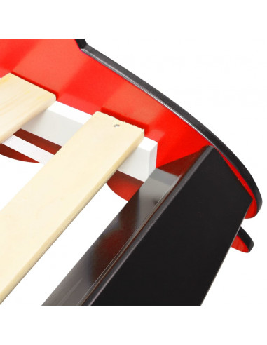 Letto Bimbo Auto da Corsa 90x200 cm Rosso