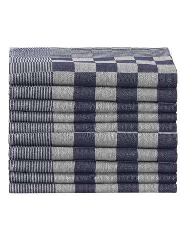 Strofinacci da Cucina 20 pz Blu e Bianchi 50x70 cm in Cotone