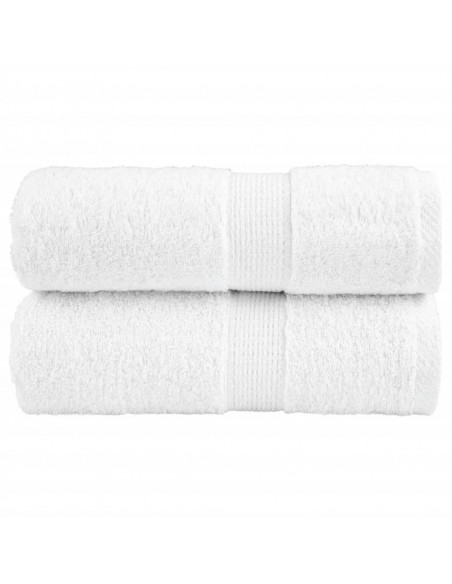 Salviette Premium 2 pz Bianche 30x30 cm 600gsm 100% Cotone