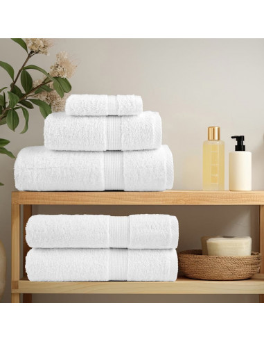 Salviette Premium 2 pz Bianche 30x30 cm 600gsm 100% Cotone