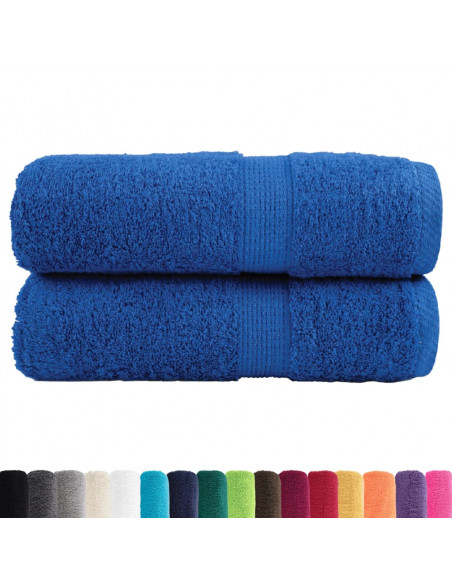 Salviette Premium 2 pz Blu 30x30 cm 600gsm 100% Cotone