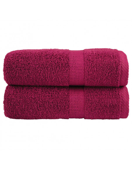 Salviette Premium 2 pz Bordeaux 30x30 cm 600gsm 100% Cotone