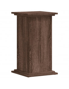 Supporto per Piante Rovere Marrone 33x33x60cm Legno Multistrato 2