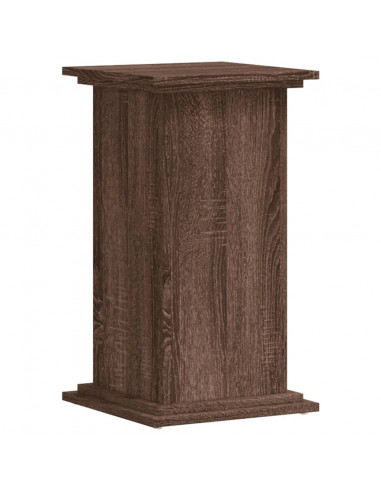 Supporto per Piante Rovere Marrone 33x33x60cm Legno Multistrato