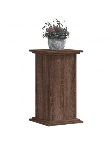 Supporto per Piante Rovere Marrone 33x33x60cm Legno Multistrato