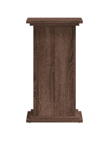 Supporto per Piante Rovere Marrone 33x33x60cm Legno Multistrato