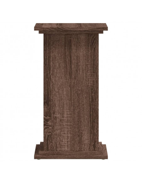 Supporto per Piante Rovere Marrone 33x33x60cm Legno Multistrato
