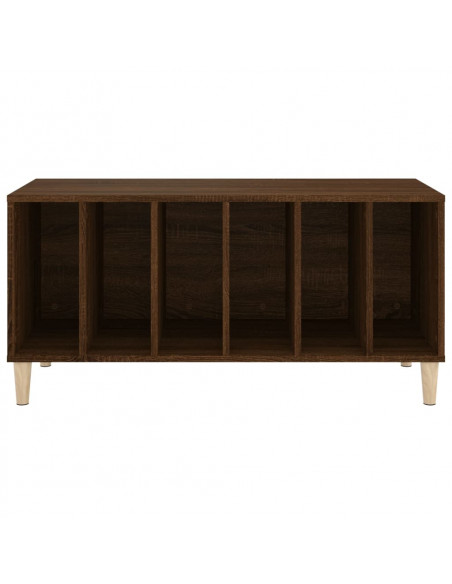 Mobile Porta Dischi Rovere Marrone 100x38x48 Legno Multistrato