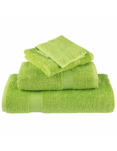 Set Asciugamani 8 pz Verdi 600 gsm 100% Cotone