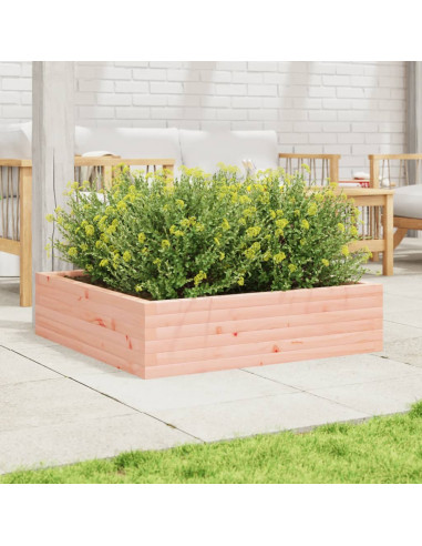 Fioriera da Giardino 90x90x23 cm in Legno Massello di Douglas