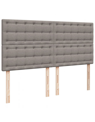 Giroletto a Molle con Materasso Tortora 180x200 cm in Tessuto