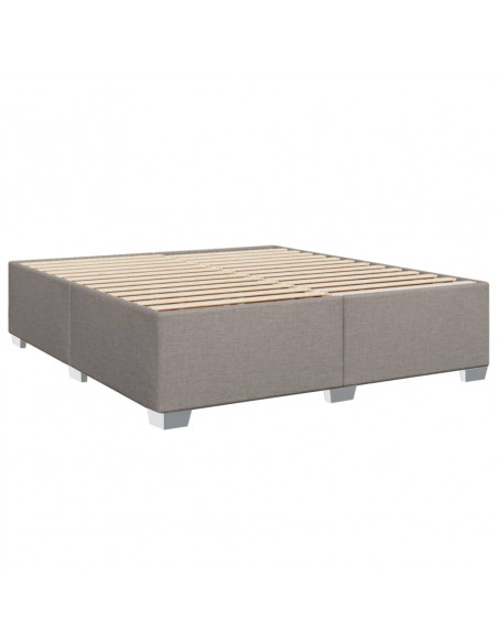 Giroletto a Molle con Materasso Tortora 180x200 cm in Tessuto