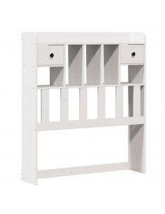 Letto con Libreria senza Materasso 75x190 cm in Legno Pino 2