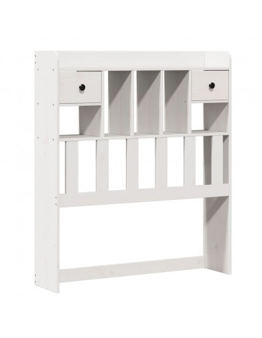 Letto con Libreria senza Materasso 75x190 cm in Legno Pino