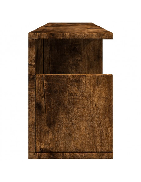 Mobile a Parete 80x20x30 cm Rovere Fumo in Legno Multistrato
