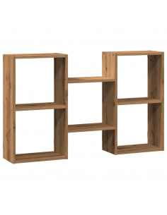 Scaffale a Parete Rovere Artigianale 96x18x60 cm in Truciolato 2