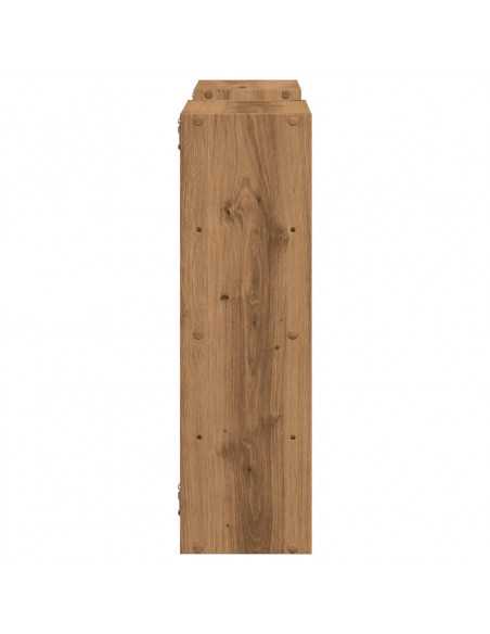 Scaffale a Parete Rovere Artigianale 96x18x60 cm in Truciolato