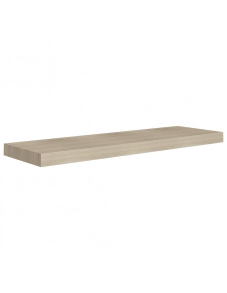 Scaffale a Parete Rovere 80x23,5x3,8 cm in MDF